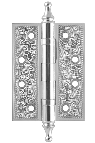 Петля дверная универсальная Armadillo Castillo CL 500-A4 102x76x3,5 SILVER-925 серебро 925