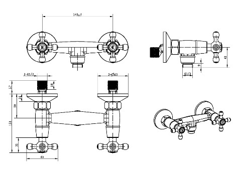 Смеситель для душа Boheme SATINE 274-ST