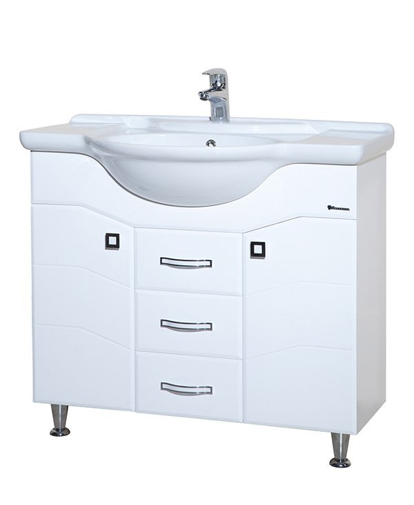 Тумба с раковиной Bellezza "Джулия 95" белая 