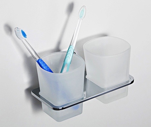 Стакан с держателем WasserKraft Leine K-5028D