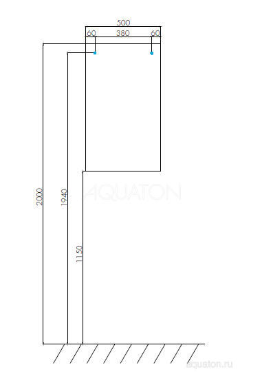 Зеркало Aquaton "Йорк 50"