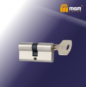 Цилиндровый механизм простой MSM ключ-ключ одинаковый N70-AK1 SN матовый никель