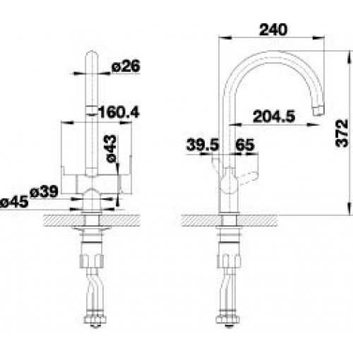 Смеситель для кухни Blanco Trima (хром)