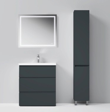 Шкаф-пенал напольный AM.PM Gem S M91CSR0306GM графит матовый
