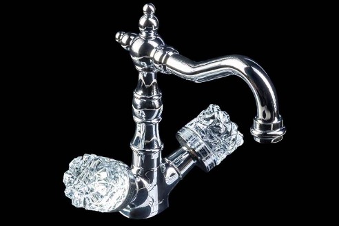 Смеситель для раковины высокий Boheme Crystal 272-CRST