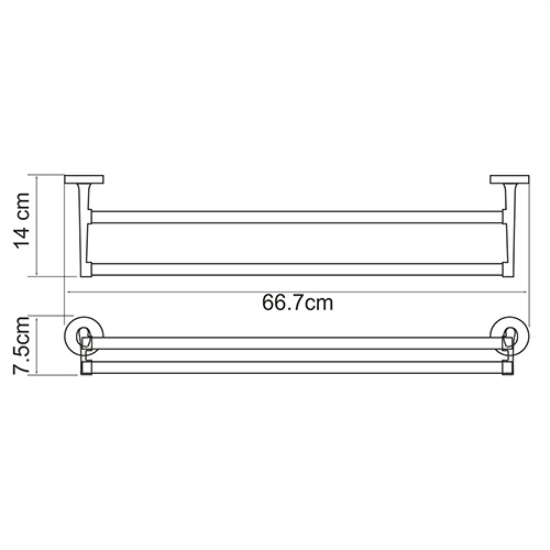 Полотенцедержатель WasserKraft Rhein K-6230