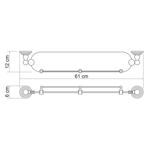 Полка WasserKraft Ammer K-7044