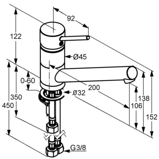Смеситель для кухни Kludi Scope DN 10 339390575