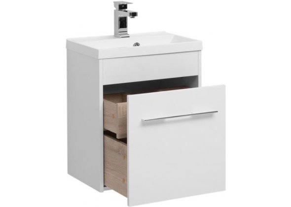 Тумба с раковиной Aquanet "Августа 50" белая
