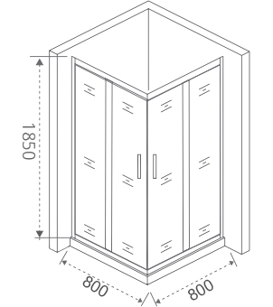Душевой уголок Good Door Infinity CR-90-G-CH