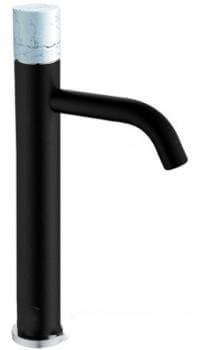 Смеситель для раковины Boheme Stick 122-B-MR-W черный белый