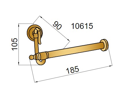Держатель для туалетной бумаги без крышки Boheme MEDICI 10615