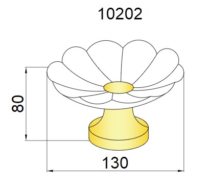 Мыльница Boheme золото 10202