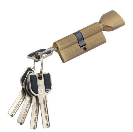 Цилиндровый механизм перфорированный MSM ключ-вертушка CW60mm BR коричневый