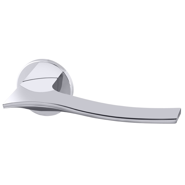 Дверная ручка на круглой розетке Armadillo R.URS52.AQUA (AQUA URS) CP-8 хром