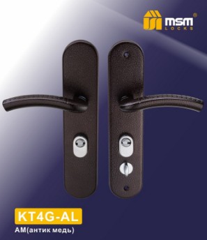 Ручка для китайских стальных дверей MSM KT4G-AL AM антик медь
