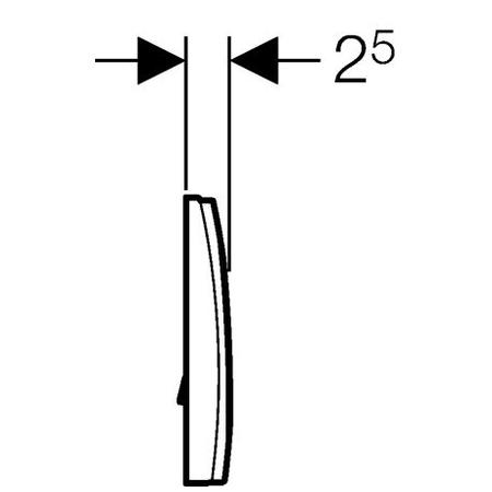 Кнопка смыва Geberit Delta 11