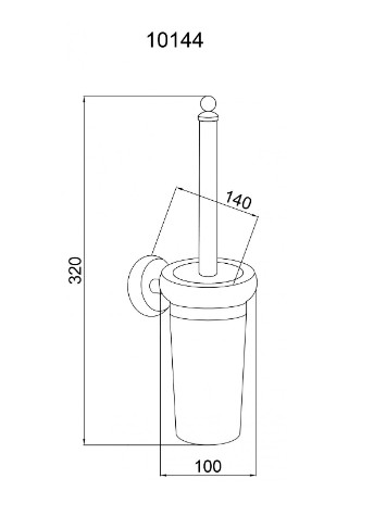 Ершик настенный Boheme VOGUE 10144