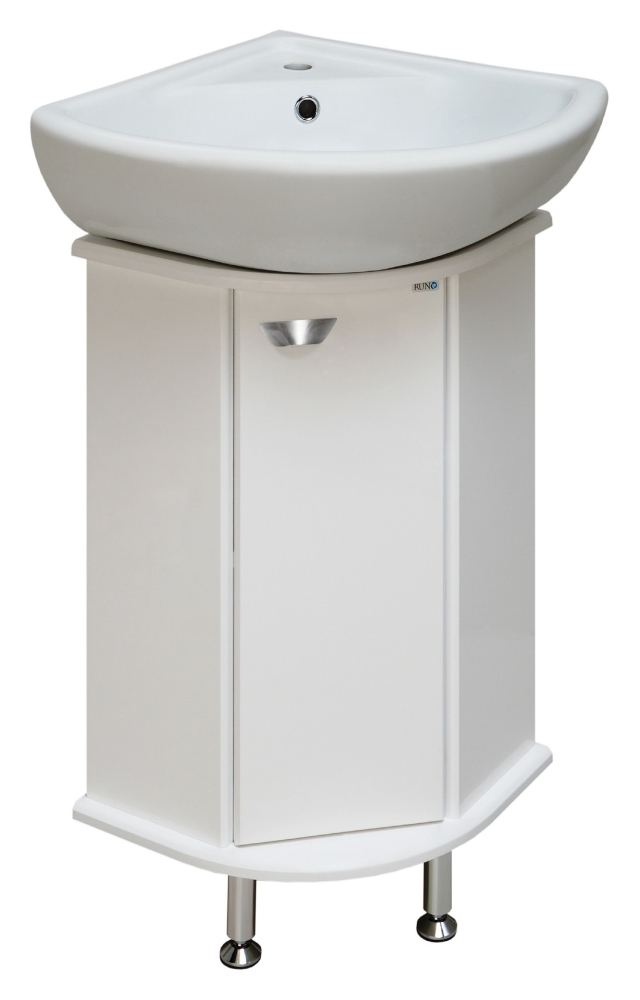Тумба с раковиной Runo "Браво 40" угловая
