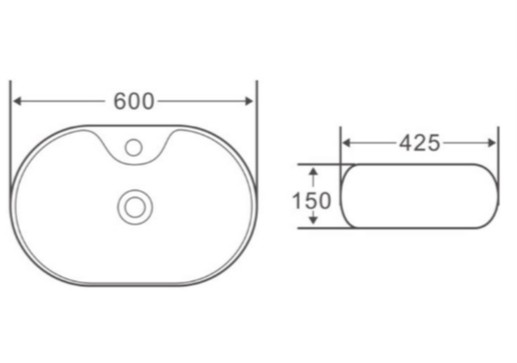 Умывальник накладной BelBagno BB1151