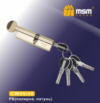 Цилиндровый механизм перфорированный MSM ключ-вертушка CW55/45mm