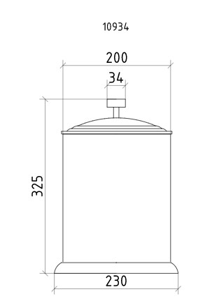 Ведро Boheme ROYAL CRISTAL GOLD BLACK 10934-G-B