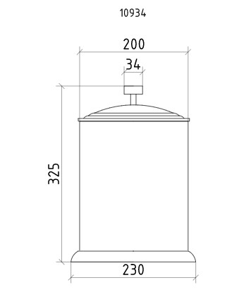 Ведро Boheme ROYAL CRISTAL 10934-G