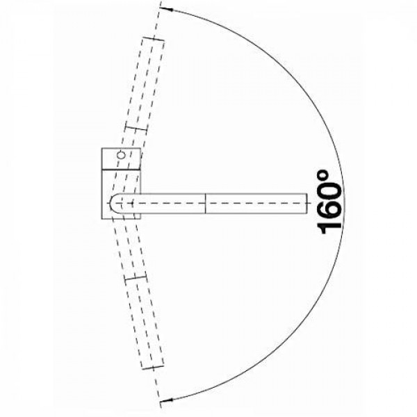 Смеситель для кухни Blanco Linus-S Silgranit с выдвижным душем (черный)