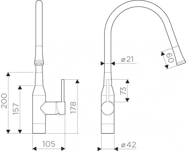 Смеситель Omoikiri Yatomi-BN-BL 4994247