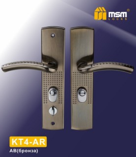 Ручка для китайских стальных дверей MSM KT4-AR AB бронза