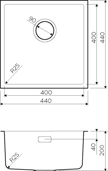 Кухонная мойка Omoikiri Tadzava 44-U