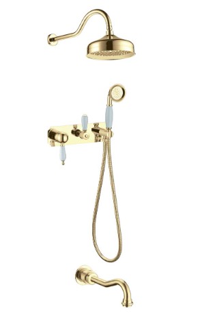 Смеситель для ванны встроенный Boheme Tradizionale Oro 288