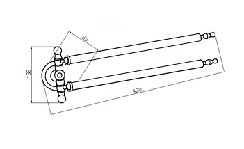 Держатель для полотенца Boheme BRILLANTE 10442