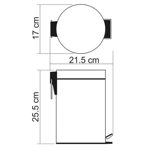 Корзина для мусора WasserKraft K-633