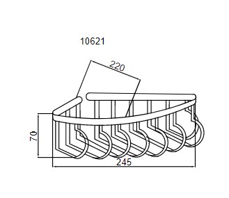 Угловая полка Boheme MEDICI 10621