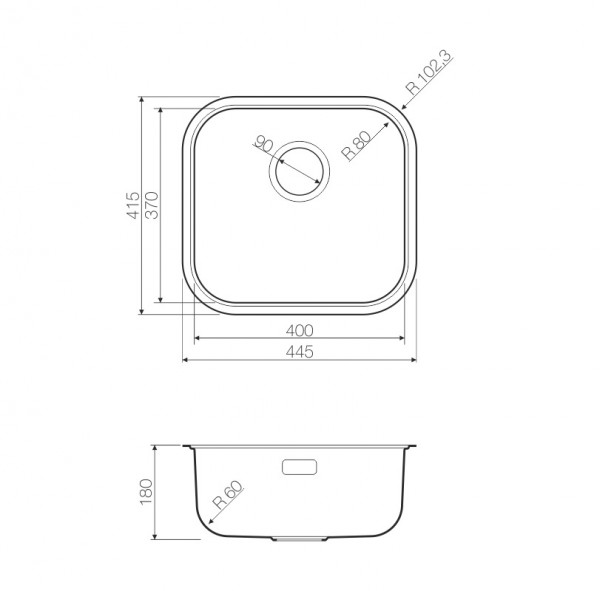 Кухонная мойка Omoikiri Omi 44-U/I