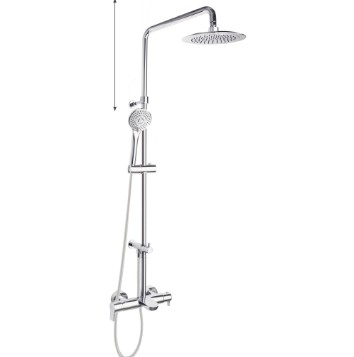 Душевая система с изливом и с регулировкой высоты Ramon Soler BLAUTHERM 935602RP300