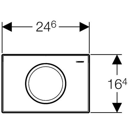 Кнопка смыва Geberit Delta 11