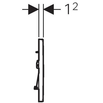 Кнопка смыва Geberit Sigma 30, двойной смыв