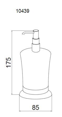 Настольный дозатор Boheme BRILLANTE 10439