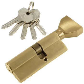 Цилиндровый механизм простой MSM ключ-вертушка NW35/45mm SN матовый никель