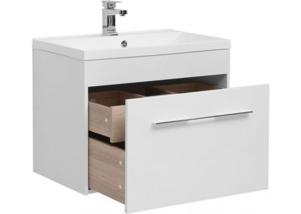 Тумба с раковиной Aquanet "Августа 75" белая