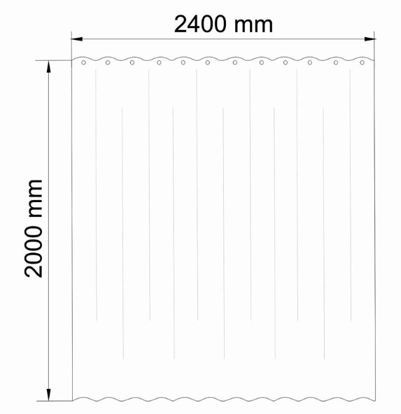 Шторка для ванны WasserKraft Oder SC-30603