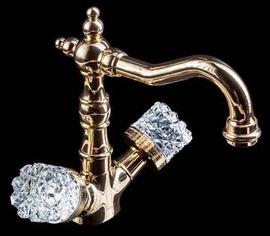 Смеситель для раковины высокий Boheme Crystal 292-CRST