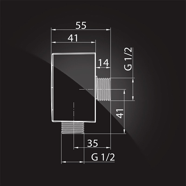 Подключение для шланга Elghansa Unit WS-7M