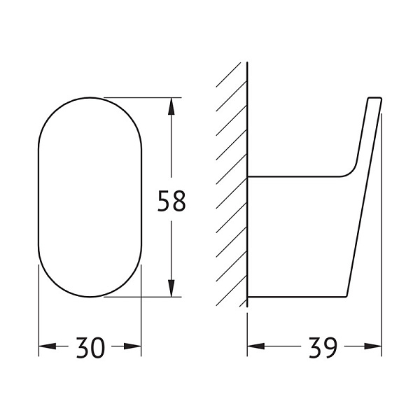 Крючок Artwelle Schwarz 7715 черный