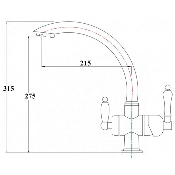 Смеситель Zorg ZR 327 YF Br
