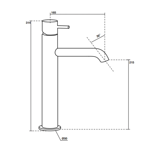 Смеситель для раковины Kerasan Nolita 922794 ni