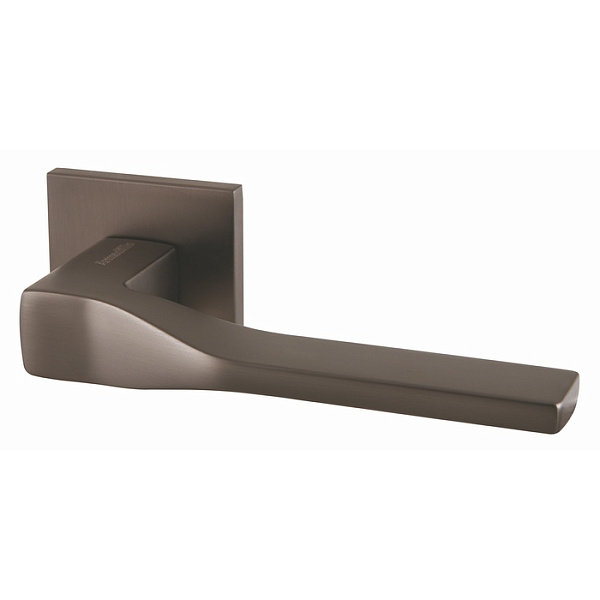 Дверная ручка на квадратной розетке Armadillo K.USS52.GRAND (GRAND USS) BPVD-77 вороненый никель