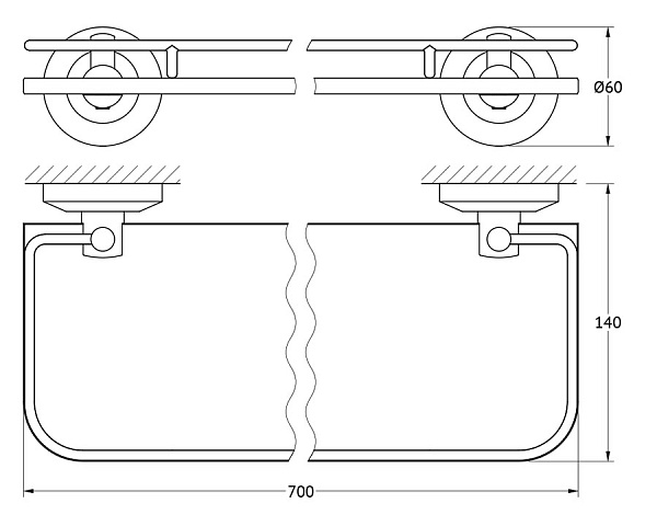 Полка FBS Standard STA 017
